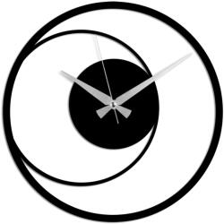 Wallity Decorative Metal Wall Clock Black Circle 15