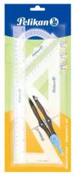 Herlitz Pelikan: Vonalzó szett körzővel (00700252)