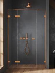 NEW TRENDY Oxia uși de duș 110 cm înclinabilă cupru periat/sticlă transparentă AXJ-0683 (AXJ0683)