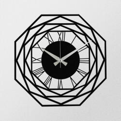 Wallity Dekoratív Fém Falióra Fekete Enzoclock - S012