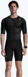 2XU Costum de triatlon pentru bărbați 2XU Core Sleeved black/white