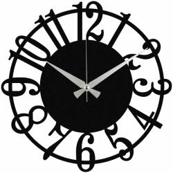 Wallity Dekoratív Fém Falióra Fekete Enzoclock - S006