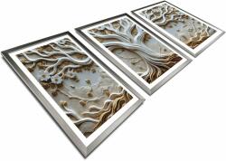  Wallity Dekoratív keretes MDF festmény (3 darabos) Többszínű 3Pantct-027