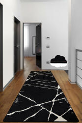 Conceptum Hypnose előszoba szőnyeg (100 x 200) Black White Broken - fekete