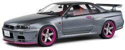 Solido Model de colecție SOLIDO Modern: Mașini - Nissan Skyline GT-R (BNR34), Silver with Purple Metallic Accents, 1999 (SOL1804310)