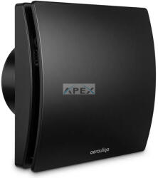 Aerauliqa Quantum MX-100 ventilátor utószellőztető és páraérzékelő funkcióval, multi speed funkcióval, fekete