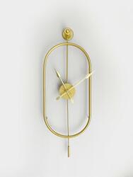 Wallity Decorative Metal Wall Clock Gold Mclock-00105