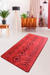 Conceptum Hypnose Hall Carpet (80 x 200) Red Black Fiona - Red