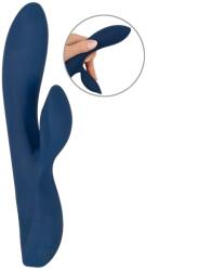  Vibrator Rabbit Magic Shiver, 10 Moduri Vibratii, Silicon, USB, Albastru Inchis, 20 cm Vibrator