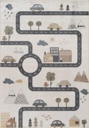Conceptum Hypnose Carpet (80 x 150) Cream Grey Bohem Kids Road - Cream, Grey