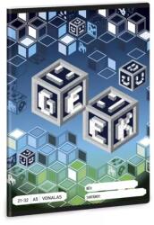 Ars Una Geek: Тетрадка с редове - от 4. клас, формат A5 (53625397)