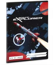 Ars Una Space Explorer: Тетрадка с редове - 1. клас, формат A5 (53585523)