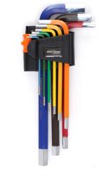 Kraft & Dele Set de chei hexagonale colorate 9 buc 63637 (KD11931) Cheie imbus