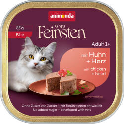 Animonda Vom Feinsten 64x85g animonda vom Feinsten Adult csirke & szív pástétom nedves macskatáp