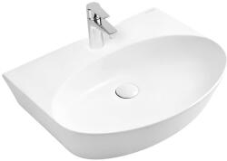Oltens Luma mosdótál 51x41.5 cm ovális klasszikus fehér fényes 41507000 (41507000)
