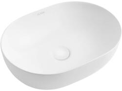 Oltens Svale mosdótál 49x35 cm ovális mosdótálak fehér fényes 40332000 (40332000)