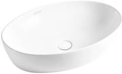 Oltens Svale mosdótál 61.5x41.5 cm ovális mosdótálak fehér fényes 40334000 (40334000)