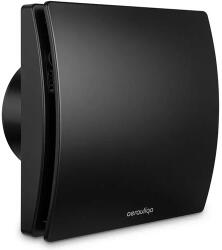 Aerauliqa Quantum MX-100 ventilátor utószellőztető és páraérzékelő funkcióval, multi speed funkcióval, fekete (006873) - modernkonyha
