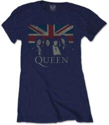 Queen Vintage Union Jack Navy Blue L Női Ing (<![CDATA[QUTS12LN03]]>)