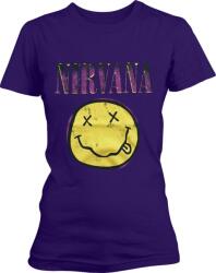 Nirvana Xerox Happy Face Pink Purple M Női Ing (NIRVTS15LPU02)