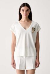 Morgan tricou pentru femei din bumbac DPALM 9BY2-TSDZT8_01X (261.DPALM)