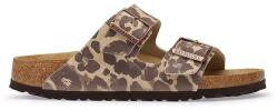 Birkenstock papuci pentru femei, din piele întoarsă Arizona Suede Leather Leopard 9BY2-KLDZW4_08X (1033330)