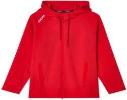 CCM Team Locker Room Full Zip Hoodie Red Férfi-melegítőfelső XL