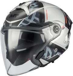 MT Helmets Casca MT Helmets Cosmo SV Arrow - Open face, gri lucios, Ochelari soare incluși (1361D20C210)