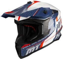 MT Helmets Casca MT Helmets Falcon S Ruler - Cross enduro, alb, ECE 22.06 (1362C97A1510)