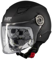 MT Helmets Casca MT Helmets Lite Kids Pure - Open face, negru mat, ECE 22.06 (132900PA12Y)