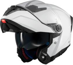 MT Helmets Casca MT Helmets Atom 2 SV Pure - Flip-up, alb, Pinlock și ochelari soare incluși, ECE 22.06 (133500PA010)