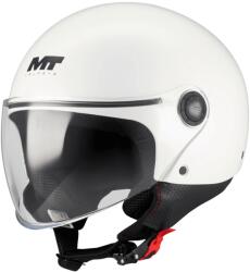 MT Helmets Casca MT Helmets Street S Pure - Open face, alb lucios, ECE 22.06 (133800PA010)