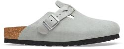 Birkenstock papuci mocasini pentru femei, din piele întoarsă Boston Braided Suede Leather 9BY2-KLDZY3_05X (1032933)