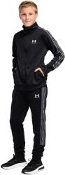 Under Armour B Icon Knit Tracksuit Black / Castlerock / White Fiúszett S