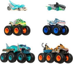 Mattel Hot Wheels Monster Trucks Sharks vs. Dinos járműkészlet (JGD68) - jatekbirodalom