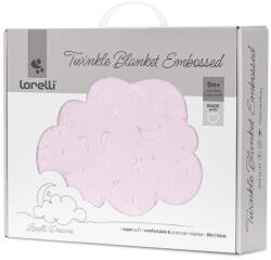 Lorelli Dombornyomott polár takaró 80x110cm - Pink