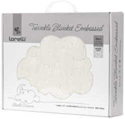 Lorelli Dombornyomott polár takaró 80x110cm - Ecru