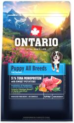 ONTARIO Puppy & Junior All Breeds Monoprotein Tuna & Sweet Potatoes 0, 75kg