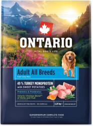 ONTARIO Adult All Breeds Monoprotein Turkey & Sweet Potatoes 2, 25kg