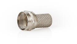 Nedis CSVC41908ME F csatlakozó, kábelbemeneti átmérő: 7, 5 mm, 75 Ohm, 25 db/csomag (CSVC41908ME)