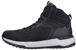 Rieker Ghete barbati, negru, sport, piele naturala, impermeabile, cu talpa joasa, Rieker U0161-00-Negru (Marime: 44) (U0161-00-Negru-44)
