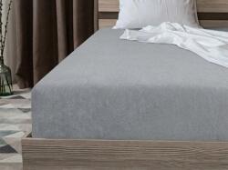  Cearsaf elastic din fleece MOLTON gri 90 x 200 cm