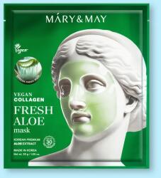 Mary & May Mască facială cu colagen vegan și aloe Vegan Collagen Fresh Aloe Mask - 30 g / 1 buc Masca de fata