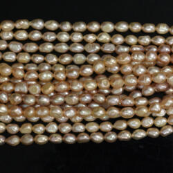  Perle de Cultura Bob de Orez Margele Bijuterii 7-8 x 5-6 mm - Lungime Sirag 35 cm