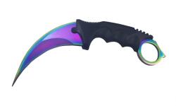 Depox Cutit karambit de vanatoare DEPOX®, Rainbow Claw, otel inoxidabil, 25 cm (1676)