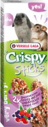 Versele-Laga Versele-Laga Crispy Sticks Rabbits Chichilla Dupla rúd (erdei gyümölcs) - kiegészítő eleség nyulak és Csincsilla részére (110g)