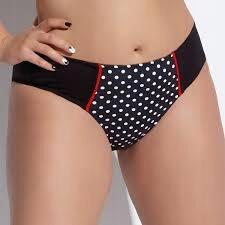Kris Line Krisline Fürdőnadrág Magas Briefs MIDI Mademoiselle Fekete 3XL 46/48