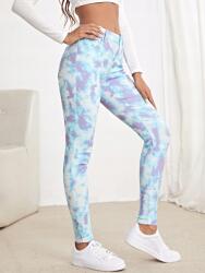 Shein Farmer Nadrág Illeszkedő Cső Tie Dye Magas Állapot Shein M