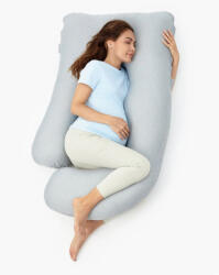 Momcozy Perna gravide Momcozy in forma de U Light Grey (MOM-PP102-GR00NB-B)