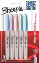 Sharpie Комплект перманентни маркери Sharpie Mystic Gems, F, 5 цвята (33286-А)